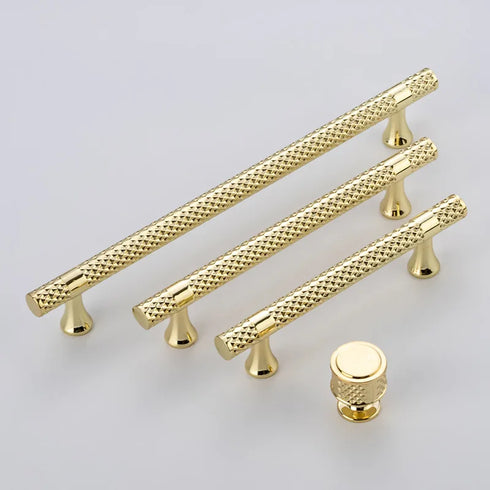 JAYA High-end Minimalist Cabinet Door Handle Round Golden Light Luxury Wardrobe Door Handle Zinc Alloy Cabinet Hardware Handle