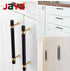 JAYA High Quality Brass Handle American Modern Simple Black Drawer Cabinet Furniture Hardware Door Handle