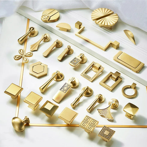 JAYA High Quality Hot Selling Brass Handle Hardware Door Knobs Brass Cabinet Handles