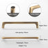 JAYA High Quality Luxury Modern Drawer Solid Brass Gold Pulls Knobs Kitchen Brushed Brass Cabinet Furniture Door Handle