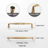 JAYA High Quality Luxury Modern Drawer Solid Brass Gold Pulls Knobs Kitchen Brushed Brass Cabinet Furniture Door Handle