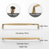 JAYA High Quality Luxury Modern Drawer Solid Brass Gold Pulls Knobs Kitchen Brushed Brass Cabinet Furniture Door Handle