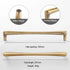 JAYA High Quality Luxury Modern Drawer Solid Brass Gold Pulls Knobs Kitchen Brushed Brass Cabinet Furniture Door Handle