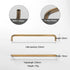 JAYA High Quality Luxury Modern Drawer Solid Brass Gold Pulls Knobs Kitchen Brushed Brass Cabinet Furniture Door Handle