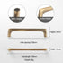 JAYA High Quality Luxury Modern Drawer Solid Brass Gold Pulls Knobs Kitchen Brushed Brass Cabinet Furniture Door Handle
