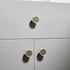 JAYA High Quality  Modern Leather Brass Handle Cabinet Wardrobe Door Light Luxury New Single-Hole Hardware Handle Knobs