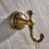 JAYA High Quality Modern Retro Antique Bronze Double Hook Towel Ring Pendant Bathroom  Wholesale Towel Hooks