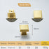 JAYA High Quality Modern Simple Copper Furniture Door Handle Cabinet Cupboard Cabinet Solid Brass  Handle Knobs