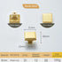 JAYA High Quality Modern Simple Copper Furniture Door Handle Cabinet Cupboard Cabinet Solid Brass  Handle Knobs