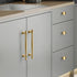 JAYA High Quality Modern Simple Copper Furniture Door Handle Cabinet Cupboard Cabinet Solid Brass  Handle Knobs