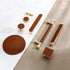 JAYA High Quality Modern Zinc Alloy Hardware Kitchen Cabinet Furniture Door Handle Drawer Decorative Leather Handle Knobs