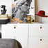 JAYA High Quality Modern Zinc Alloy & Leather Hardware Kitchen Cabinet Furniture Door Handle Drawer Decorative Handle Knobs