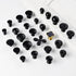 JAYA High Quality New Design Modern Black Brass Handle Cabinet Wardrobe Door Light Luxury New Single-Hole Hardware Handle Knobs