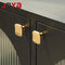 JAYA High Quality single hole Brass Handle American Modern Simple Black Drawer Cabinet Furniture Door Handle knobs
