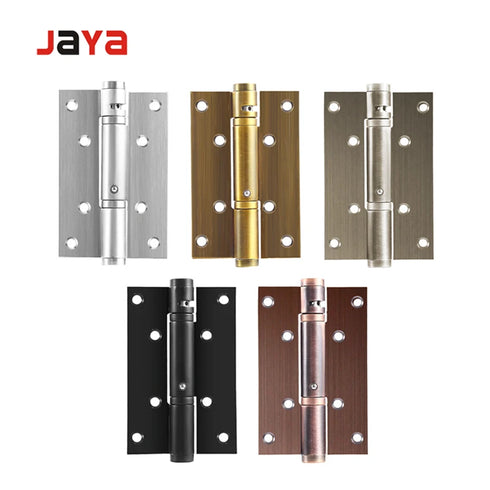 JAYA Home Door Automatic Slow Closing Spring Hinge Wooden Door Stainless Steel Hydraulic Buffer Spring Flat Hinge