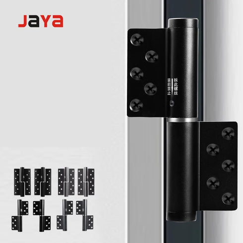 JAYA Home Invisible Door Slot-free Hinge with Door Closer Buffer Thickened Silent Hydraulic Spring Hinge Automatic Door Closing