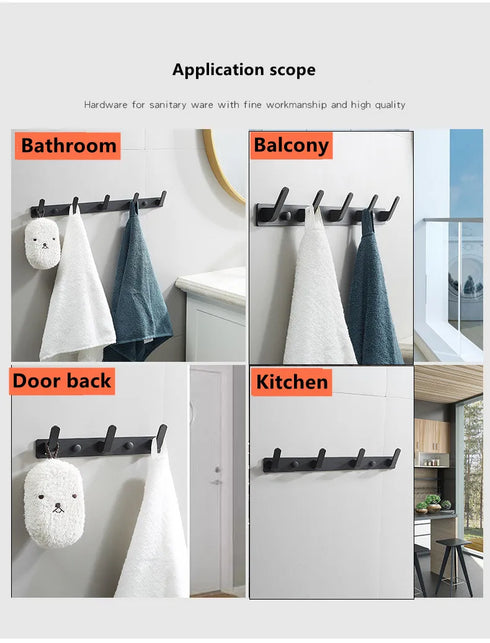 JAYA Hook Display Metal Black Wall Mounted Hook Accessories Hanger Coat Towel Hook