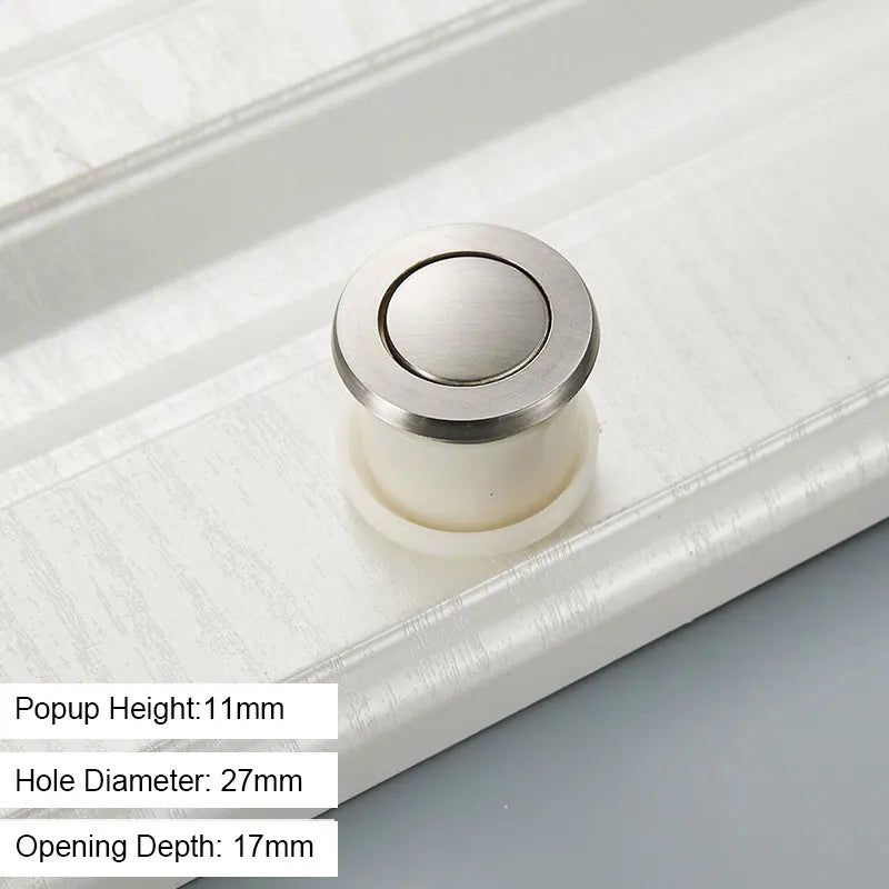 JAYA Japanese-style Tatami Embedded Spring Invisible Bounce Handle Concealed Drawer Round Knob