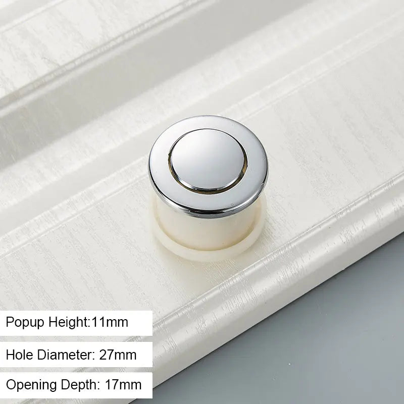 JAYA Japanese-style Tatami Embedded Spring Invisible Bounce Handle Concealed Drawer Round Knob