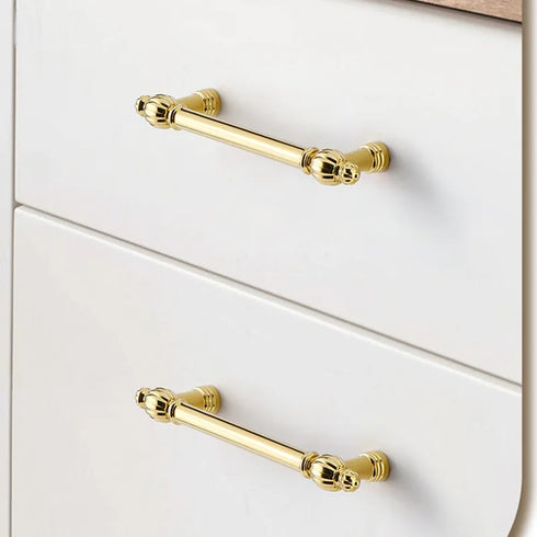 JAYA Kitchen Pulls Furniture Hardware Supplier Bright Gold Cabinet Handles Industrial Zinc Alloy Modern Furniture Handle & Knob