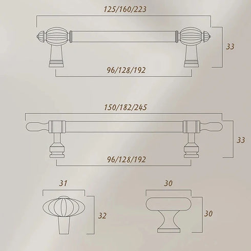 JAYA Kitchen Pulls Furniture Hardware Supplier Bright Gold Cabinet Handles Industrial Zinc Alloy Modern Furniture Handle & Knob