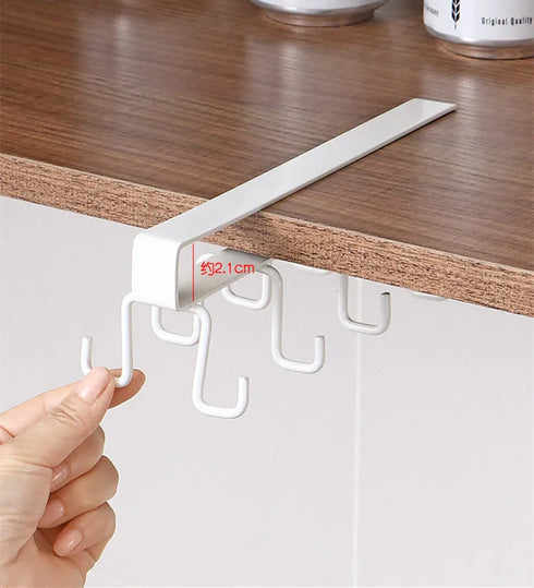 JAYA Kitchen Wood Wall Clip Hook Multifunction Iron Black Metal Hook Wall Slat Wall Hooks