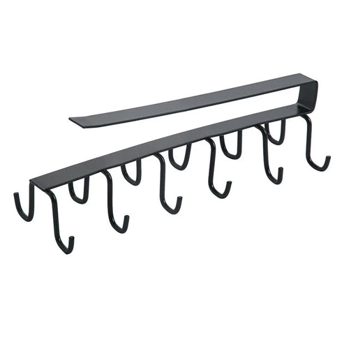 JAYA Kitchen Wood Wall Clip Hook Multifunction Iron Black Metal Hook Wall Slat Wall Hooks