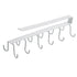JAYA Kitchen Wood Wall Clip Hook Multifunction Iron Black Metal Hook Wall Slat Wall Hooks
