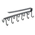 JAYA Kitchen Wood Wall Clip Hook Multifunction Iron Black Metal Hook Wall Slat Wall Hooks