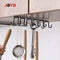 JAYA Kitchen Wood Wall Clip Hook Multifunction Iron Black Metal Hook Wall Slat Wall Hooks