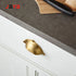 JAYA Luxury Brass Drawer Pulls for Modern Kitchen Cabinets Gold Semicircle Invisible Handles for Bedroom Furniture Patina Brass