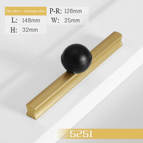 JAYA Luxury Gold and Black Matte Modern Kitchen Cabinet Handle  Furniture Design for Elegant Furniture Door Handle