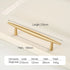 JAYA Luxury Modern Solid Brass Gold Pulls Knobs Kitchen Brushed Brass Cabinet Furniture Door Handle Single Hole Hot Selling