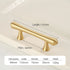 JAYA Luxury Modern Solid Brass Gold Pulls Knobs Kitchen Brushed Brass Cabinet Furniture Door Handle Single Hole Hot Selling