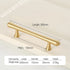 JAYA Luxury Modern Solid Brass Gold Pulls Knobs Kitchen Brushed Brass Cabinet Furniture Door Handle Single Hole Hot Selling