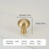 JAYA Luxury Modern Solid Brass Gold Pulls Knobs Kitchen Brushed Brass Cabinet Furniture Door Handle Single Hole Hot Selling