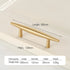 JAYA Luxury Modern Solid Brass Gold Pulls Knobs Kitchen Brushed Brass Cabinet Furniture Door Handle Single Hole Hot Selling