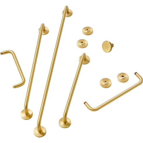 JAYA Modern Furniture Door Handle Solid Pure Brass Wardrobe Drawer Pulls Handle Knobs