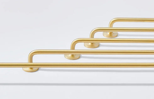 JAYA Modern Furniture Door Handle Solid Pure Brass Wardrobe Drawer Pulls Handle Knobs