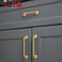 JAYA Modern Furniture Door Handle Solid Pure Brass Wardrobe Drawer Pulls Handle Knobs