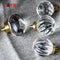 JAYA Modern Light Luxury Wardrobe Drawer Handle Single Hole Transparent Crystal Cupboard Handles