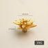 JAYA Modern Luxury Brass Furniture Handle Simple Plant Flower Design for Wardrobe Cabinet Door Drawer Knob