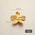 JAYA Modern Luxury Brass Furniture Handle Simple Plant Flower Design for Wardrobe Cabinet Door Drawer Knob