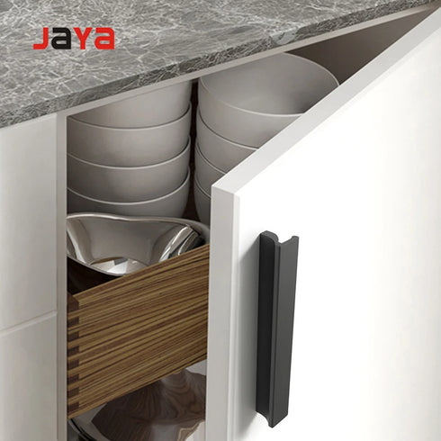 JAYA Modern Minimalist Brushed Bronze Gold 7-character Cabinet Drawer Aluminum Alloy Extended Wardrobe Handle