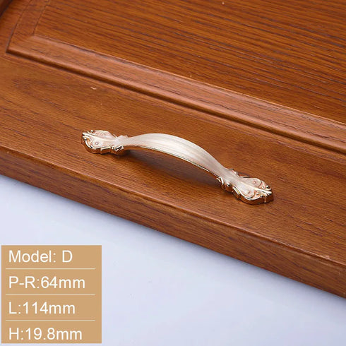 JAYA Modern Minimalist Pastoral Solid Zinc Alloy Handle Drawer Cabinet Clothes Handle Knob