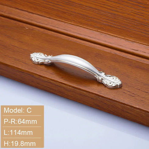JAYA Modern Minimalist Pastoral Solid Zinc Alloy Handle Drawer Cabinet Clothes Handle Knob