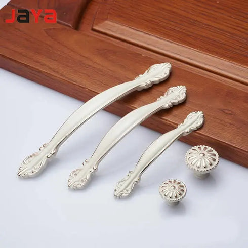 JAYA Modern Minimalist Pastoral Solid Zinc Alloy Handle Drawer Cabinet Clothes Handle Knob
