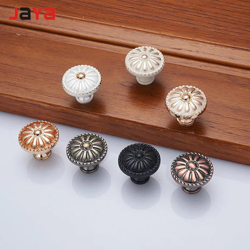 JAYA Modern Minimalist Pastoral Solid Zinc Alloy Handle Drawer Cabinet Clothes Handle Knob