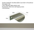 JAYA Modern Simple 304 Stainless Steel Hidden Handle Kitchen & Wardrobe Drawer Cabinet Door Knob furniture door handle