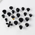 JAYA Modern Simple Black Brass Handle Cabinet Wardrobe Door Light Luxury New Single-Hole Hardware Handle Knobs
